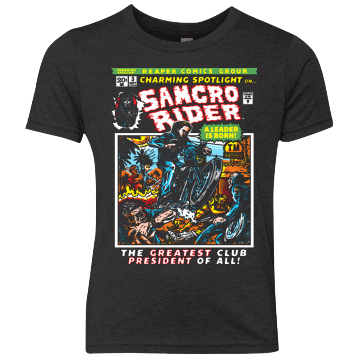 T-Shirts Vintage Black / YXS Born Leader Youth Triblend T-Shirt