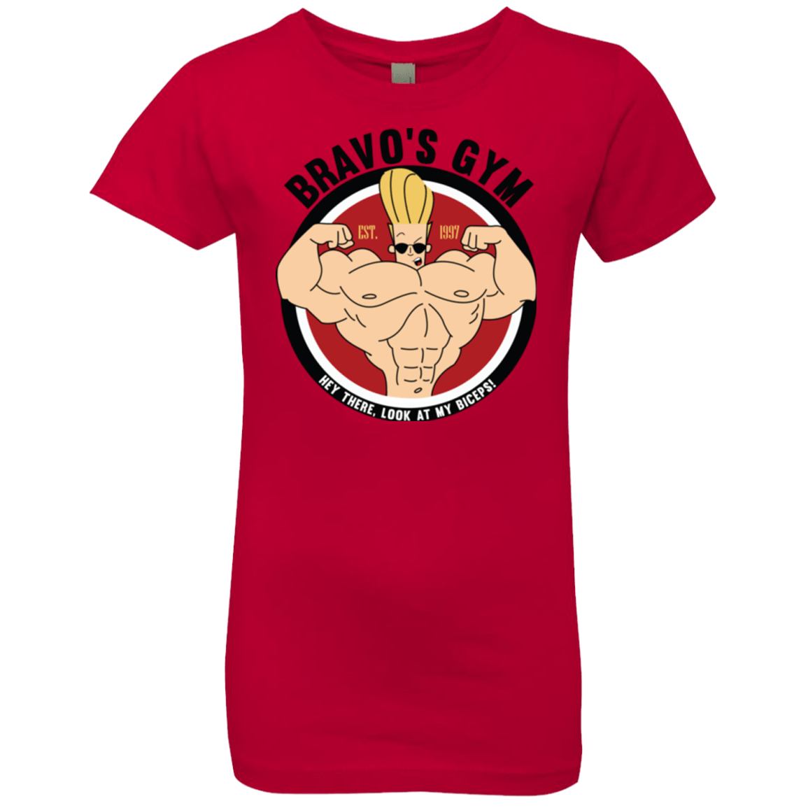 T-Shirts Red / YXS Bravo's Gym Girls Premium T-Shirt