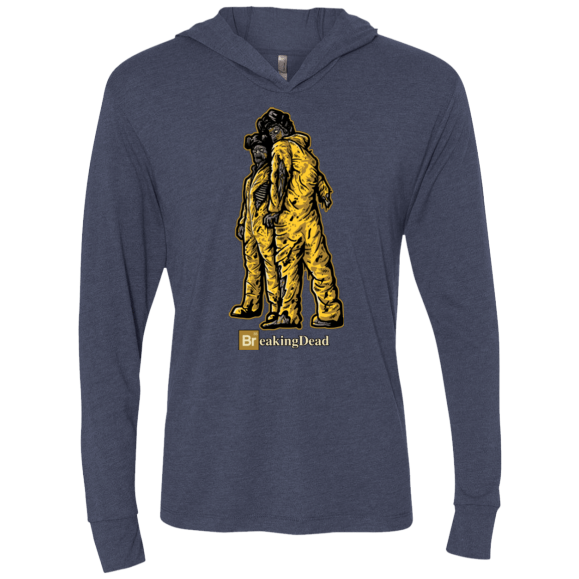 T-Shirts Vintage Navy / X-Small BREAKING DEAD Triblend Long Sleeve Hoodie Tee