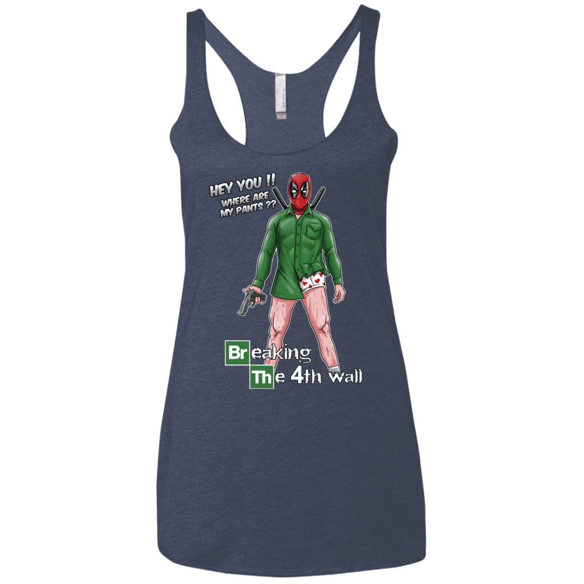 T-Shirts Vintage Navy / X-Small Breaking the 4th Wall Women's Triblend Racerback Tank