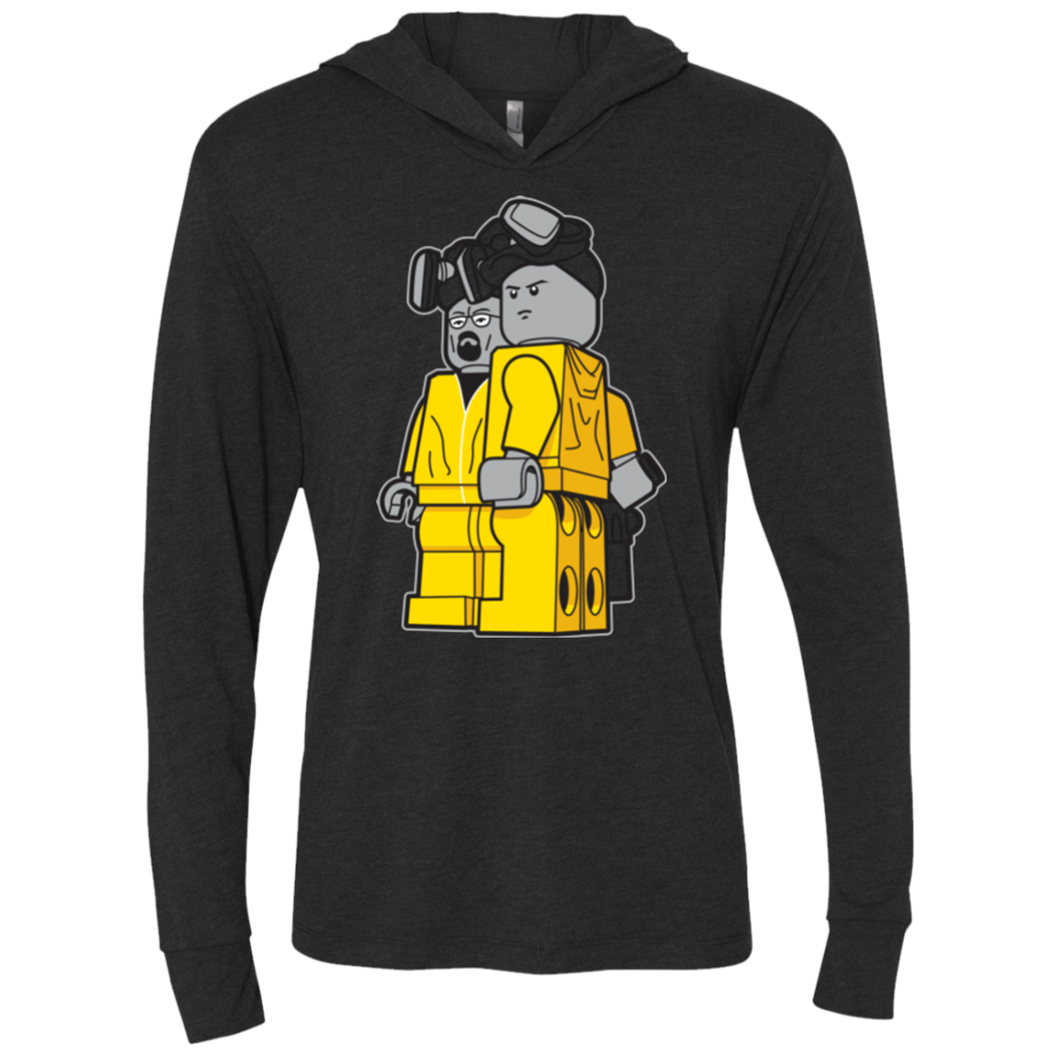 T-Shirts Vintage Black / X-Small Bricking Bad Triblend Long Sleeve Hoodie Tee