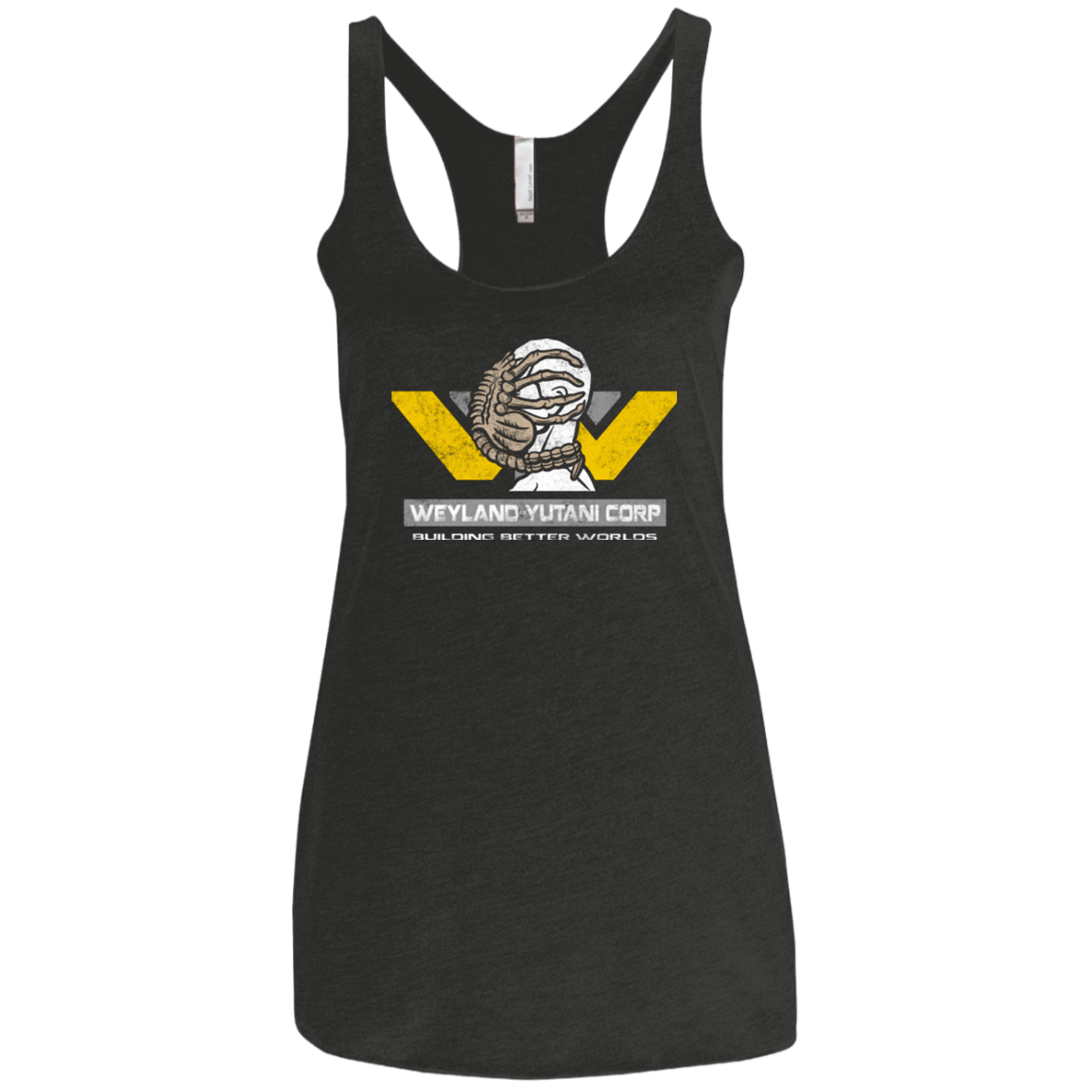 T-Shirts Vintage Black / X-Small Building Better Worlds Women's Triblend Racerback Tank