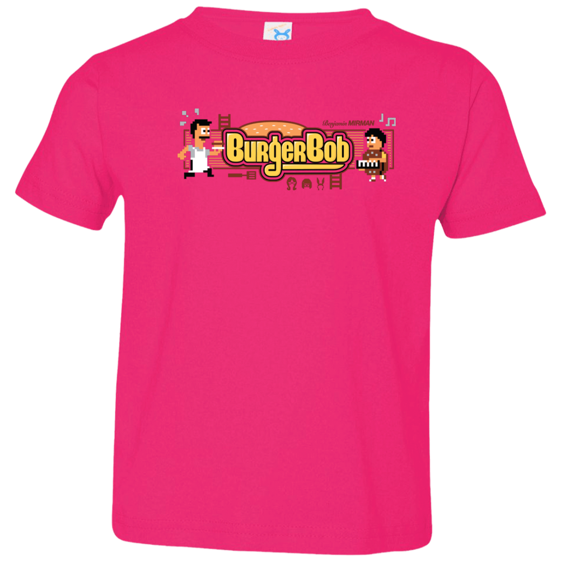 T-Shirts Hot Pink / 2T Burger Bob Toddler Premium T-Shirt