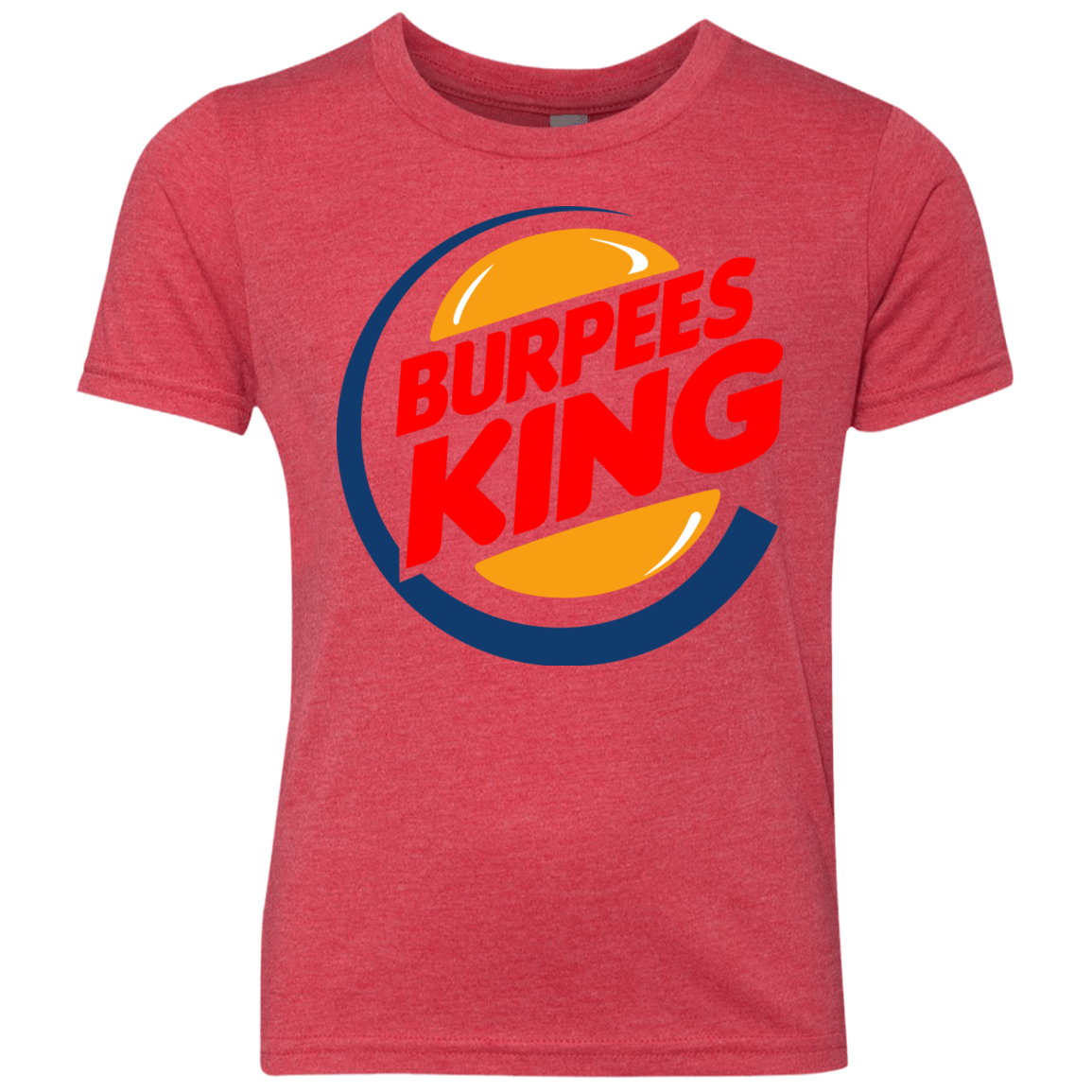 T-Shirts Vintage Red / YXS Burpees King Youth Triblend T-Shirt