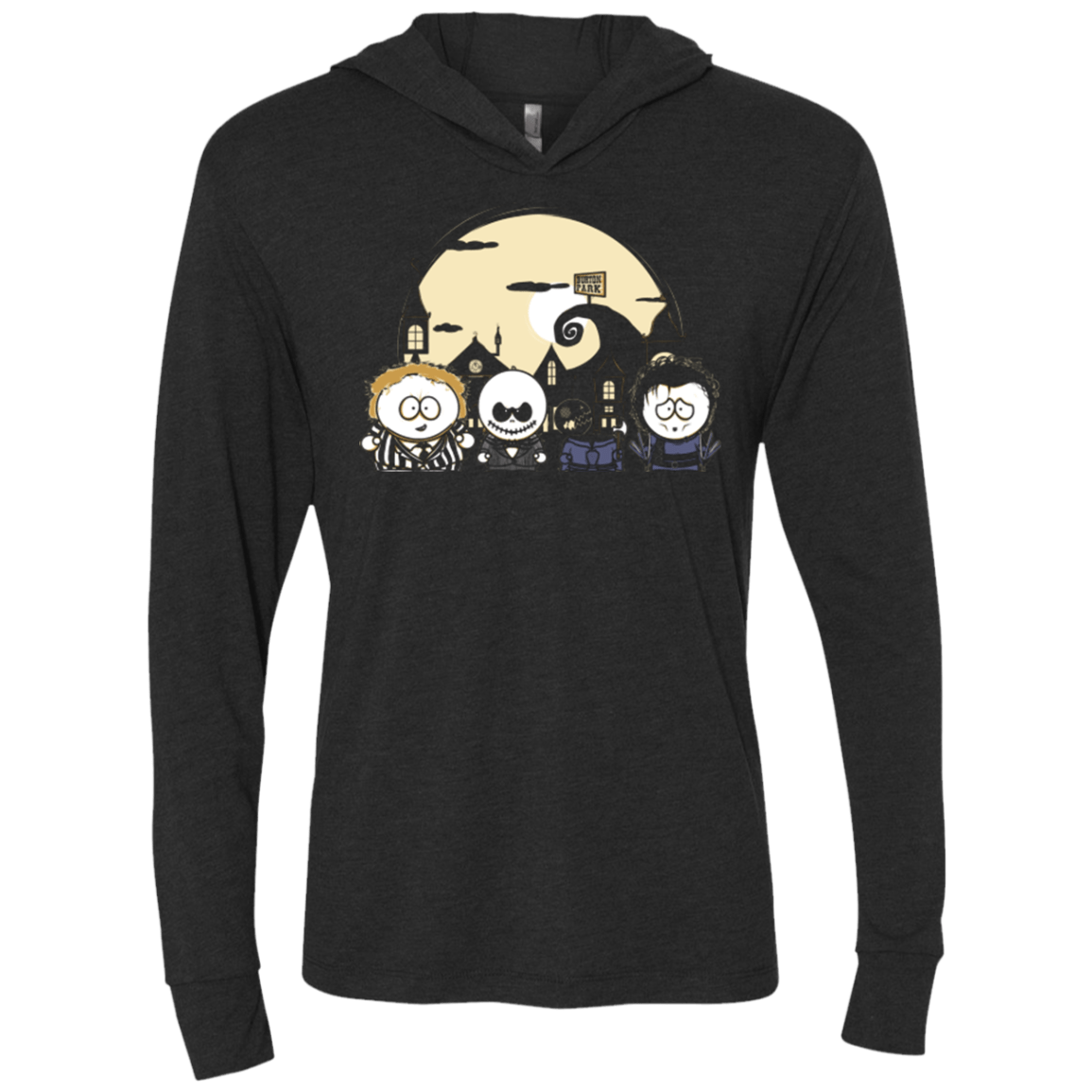 T-Shirts Vintage Black / X-Small BURTON PARK Triblend Long Sleeve Hoodie Tee