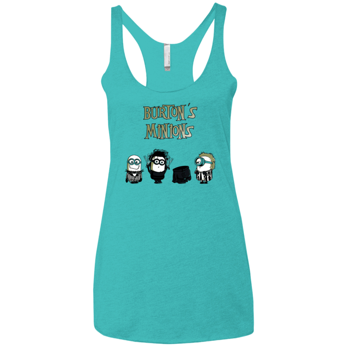 T-Shirts Tahiti Blue / X-Small Burton's Minions Women's Triblend Racerback Tank