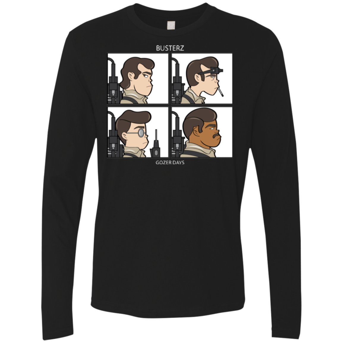 T-Shirts Black / Small Busterz Men's Premium Long Sleeve