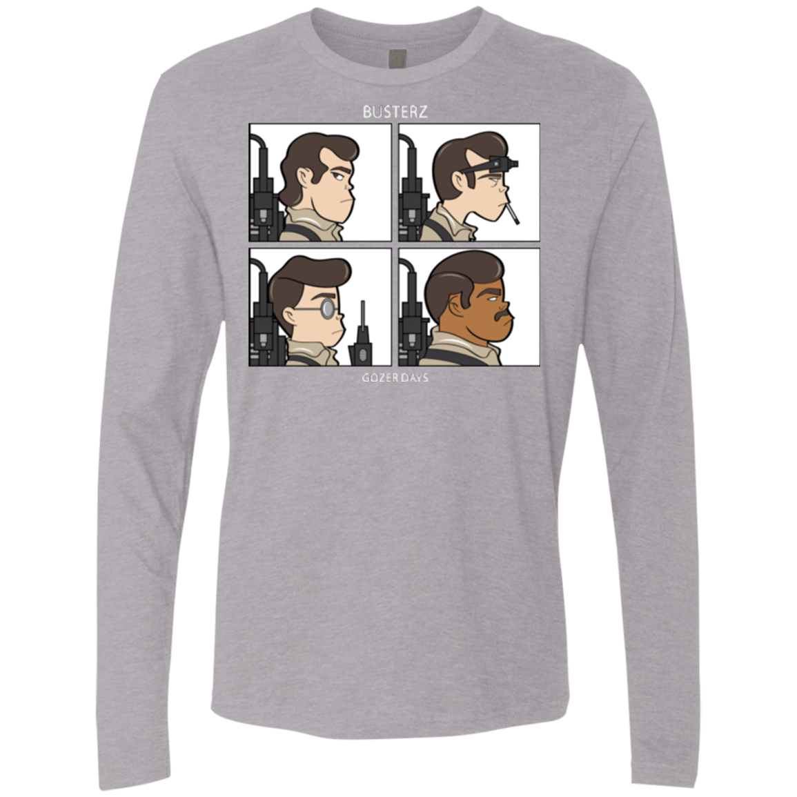 T-Shirts Heather Grey / Small Busterz Men's Premium Long Sleeve