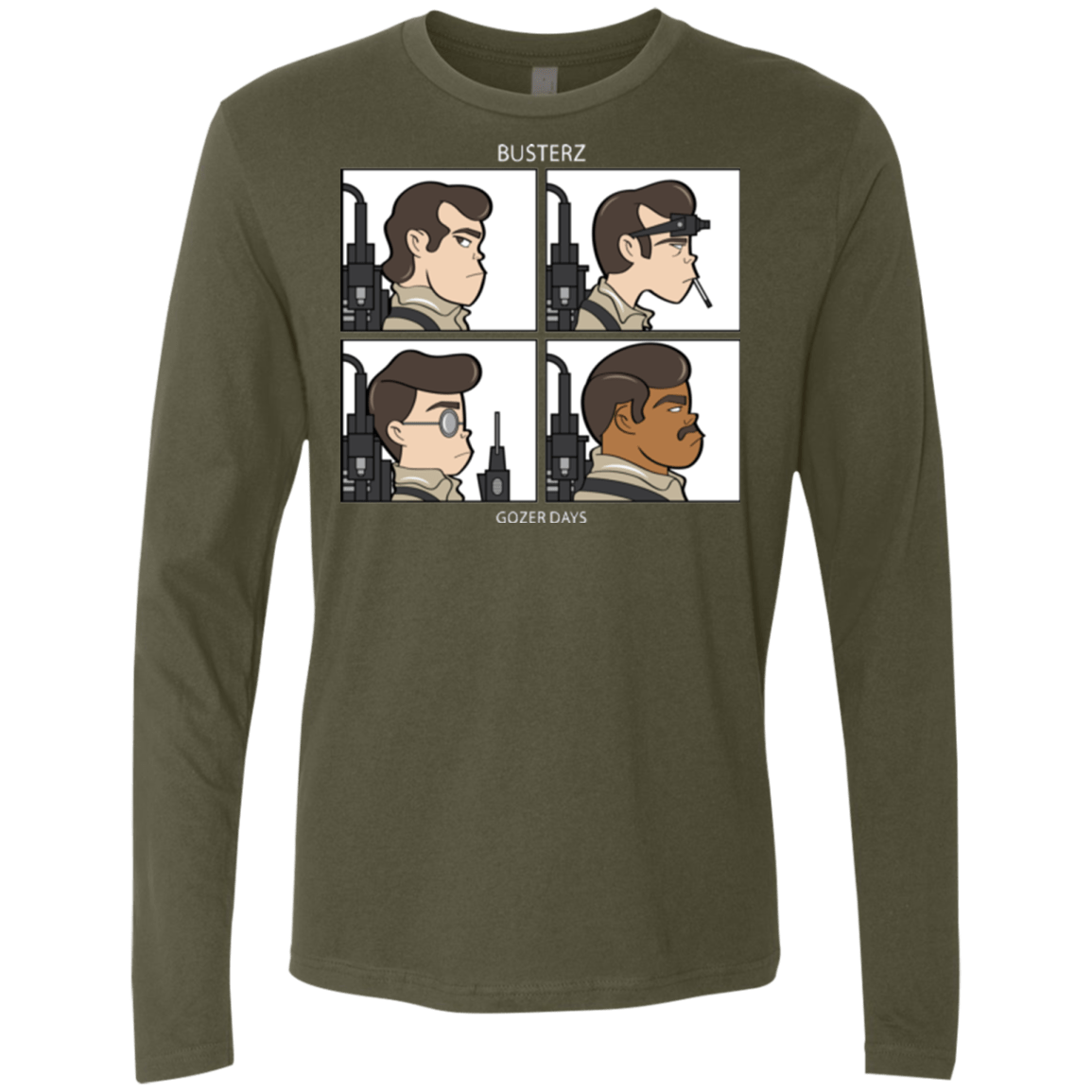 T-Shirts Military Green / Small Busterz Men's Premium Long Sleeve