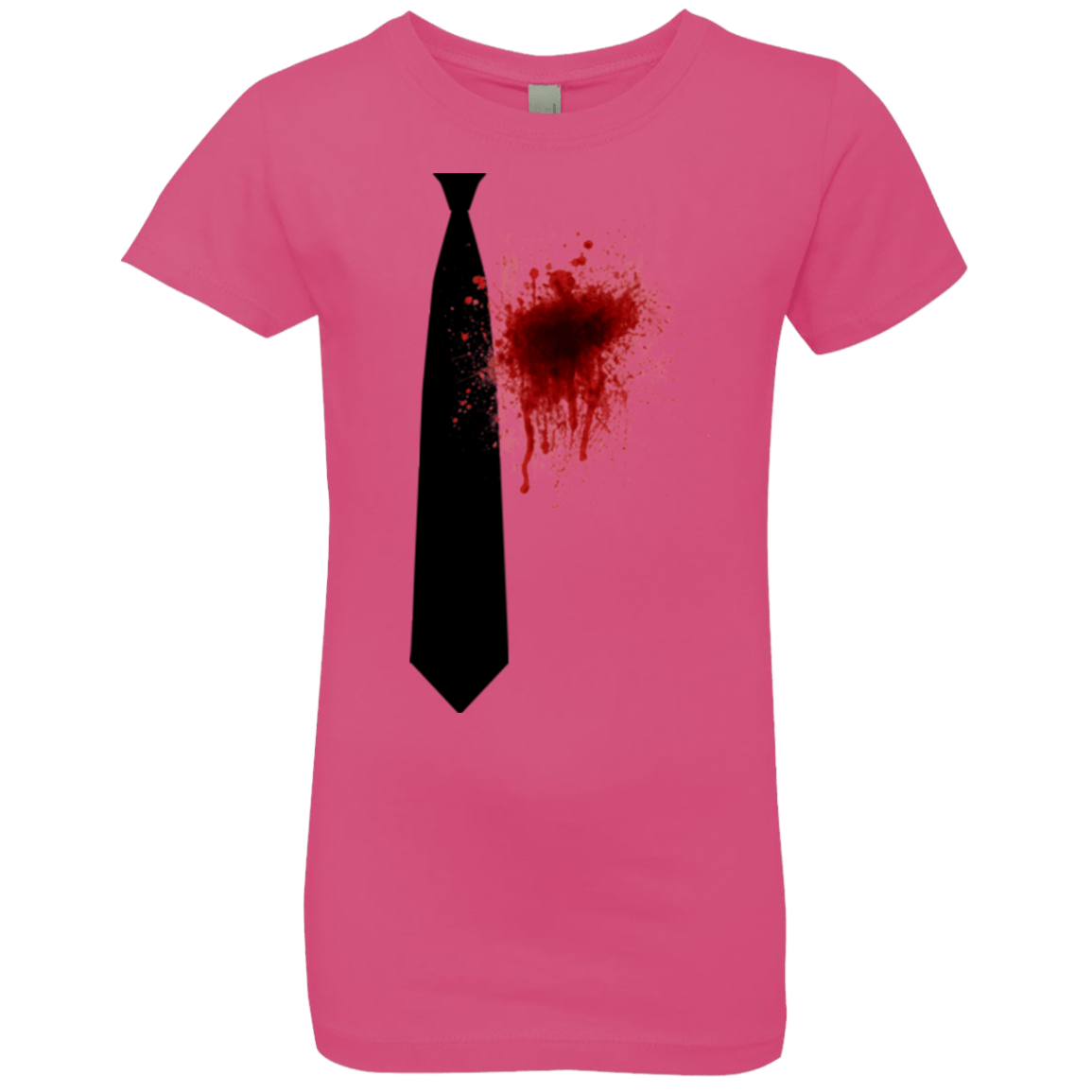 T-Shirts Hot Pink / YXS Butcher tie Girls Premium T-Shirt