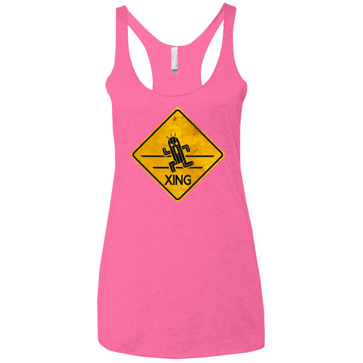 T-Shirts Vintage Pink / X-Small Cactuar Crossing Women's Triblend Racerback Tank