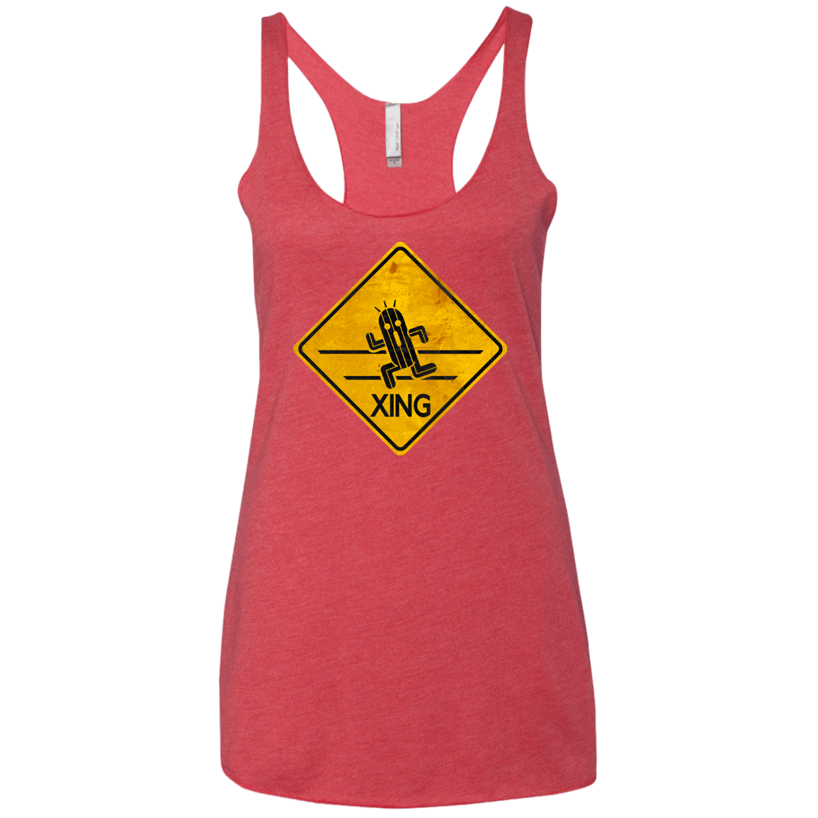 T-Shirts Vintage Red / X-Small Cactuar Crossing Women's Triblend Racerback Tank