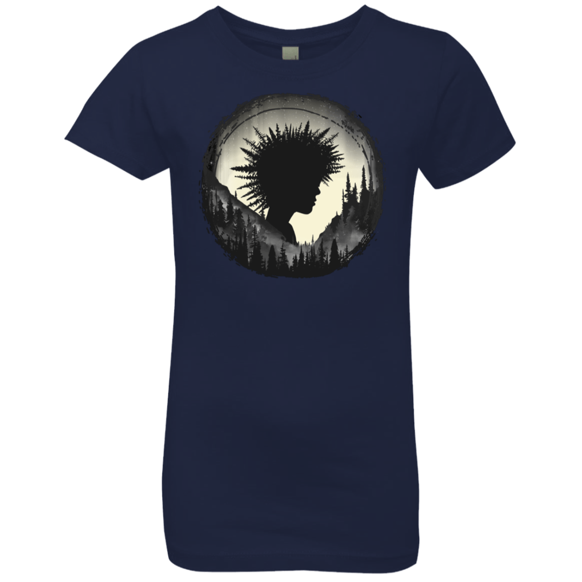 T-Shirts Midnight Navy / YXS Camp Hair Girls Premium T-Shirt