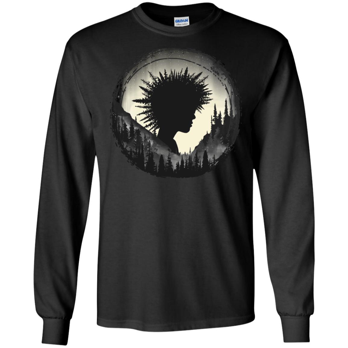 T-Shirts Black / S Camp Hair Men's Long Sleeve T-Shirt