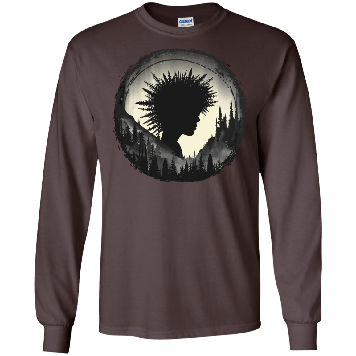 T-Shirts Dark Chocolate / S Camp Hair Men's Long Sleeve T-Shirt