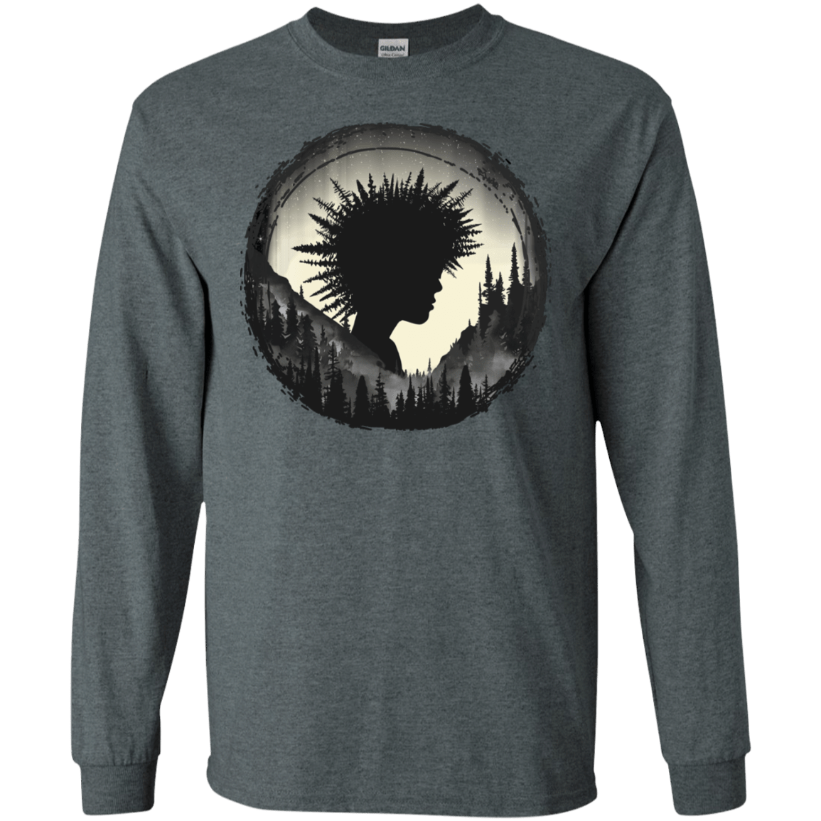 T-Shirts Dark Heather / S Camp Hair Men's Long Sleeve T-Shirt