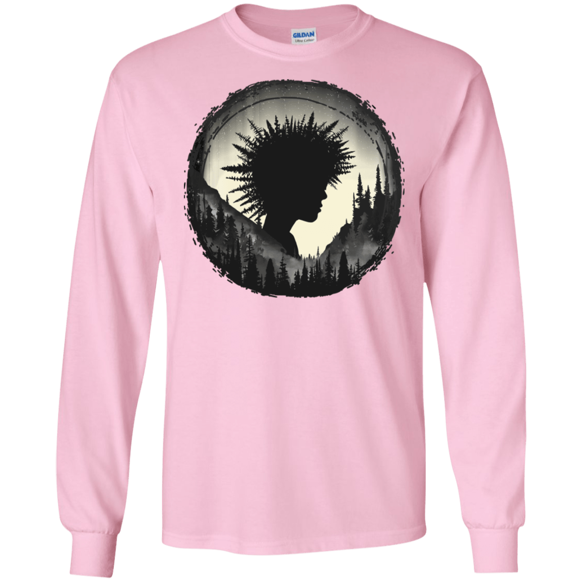 T-Shirts Light Pink / S Camp Hair Men's Long Sleeve T-Shirt