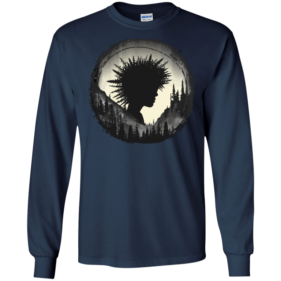 T-Shirts Navy / S Camp Hair Men's Long Sleeve T-Shirt