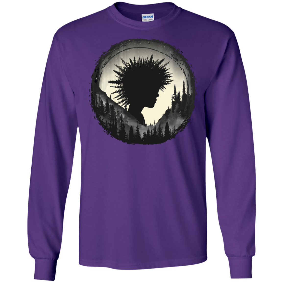 T-Shirts Purple / S Camp Hair Men's Long Sleeve T-Shirt