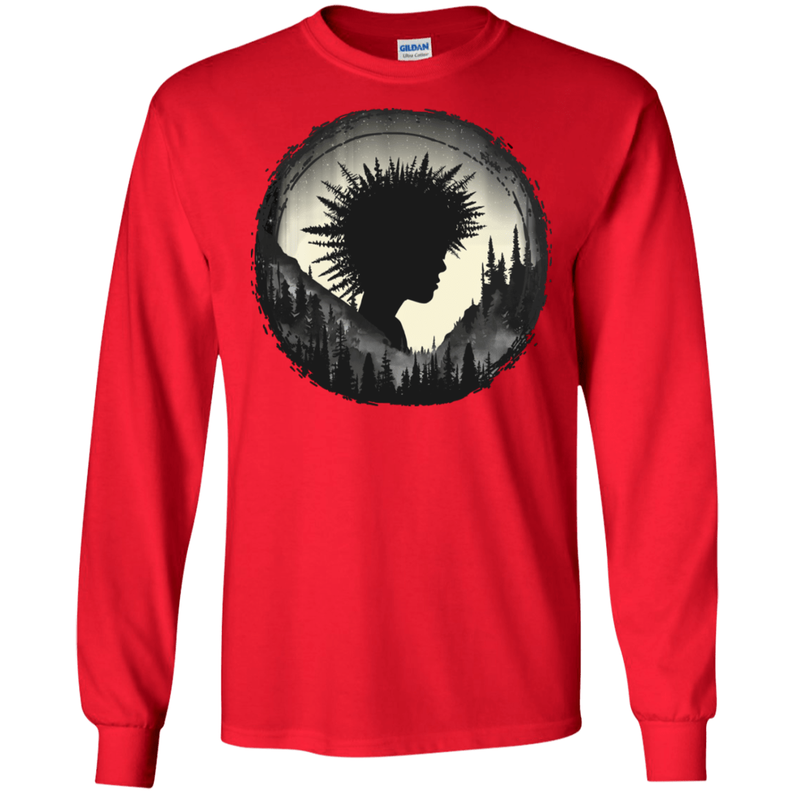 T-Shirts Red / S Camp Hair Men's Long Sleeve T-Shirt
