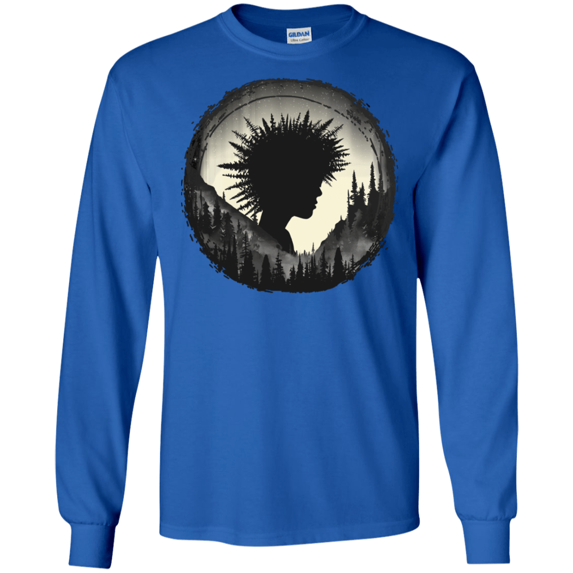 T-Shirts Royal / S Camp Hair Men's Long Sleeve T-Shirt