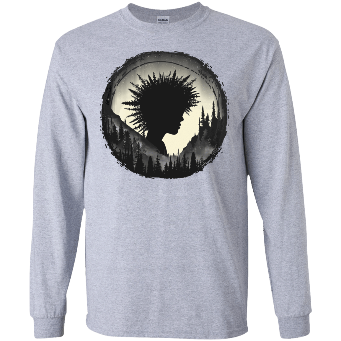 T-Shirts Sport Grey / S Camp Hair Men's Long Sleeve T-Shirt