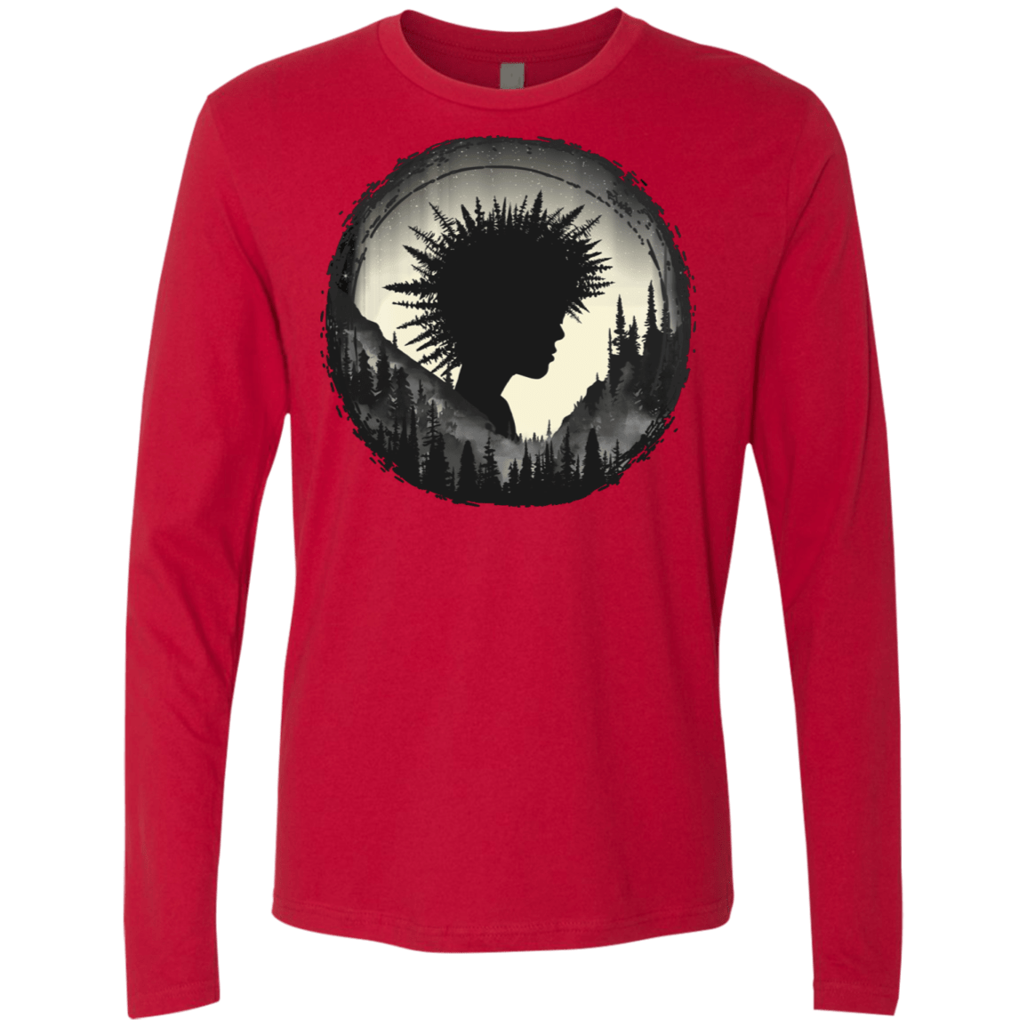 T-Shirts Red / S Camp Hair Men's Premium Long Sleeve