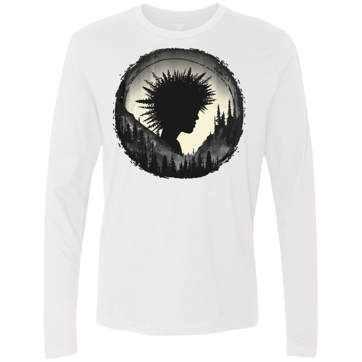 T-Shirts White / S Camp Hair Men's Premium Long Sleeve