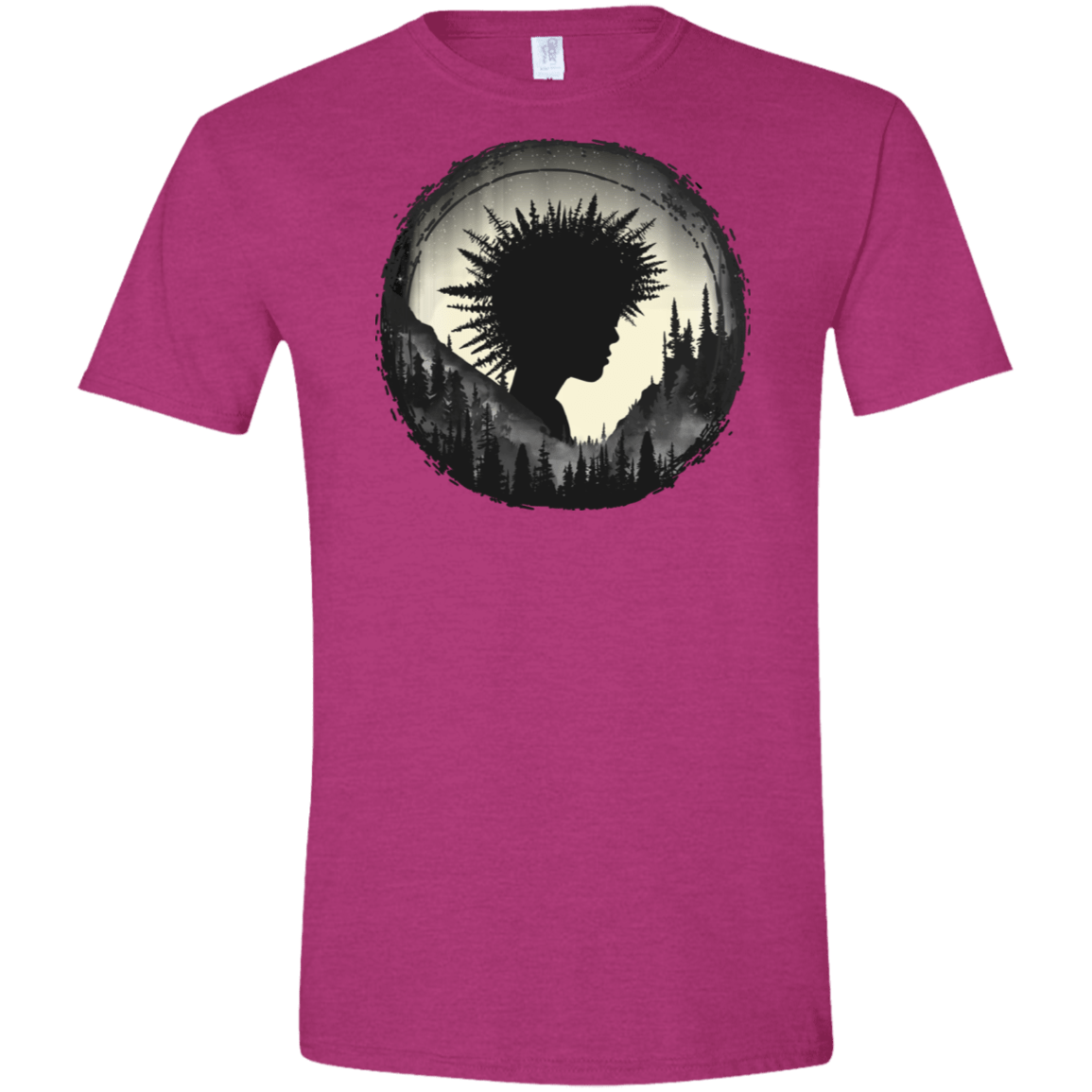 T-Shirts Antique Heliconia / S Camp Hair Men's Semi-Fitted Softstyle