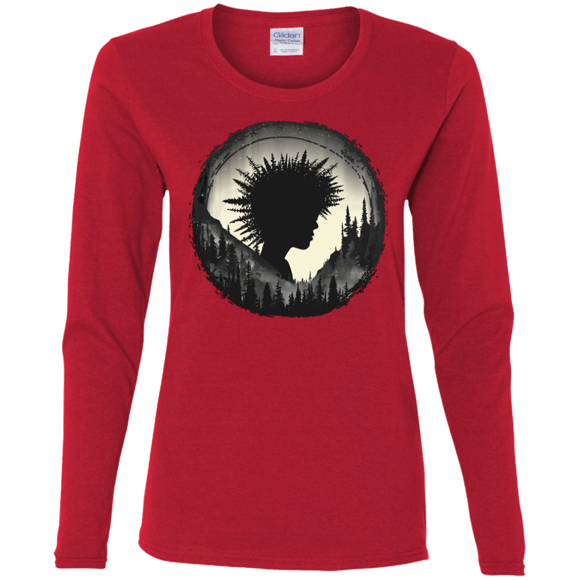 T-Shirts Red / S Camp Hair Women's Long Sleeve T-Shirt