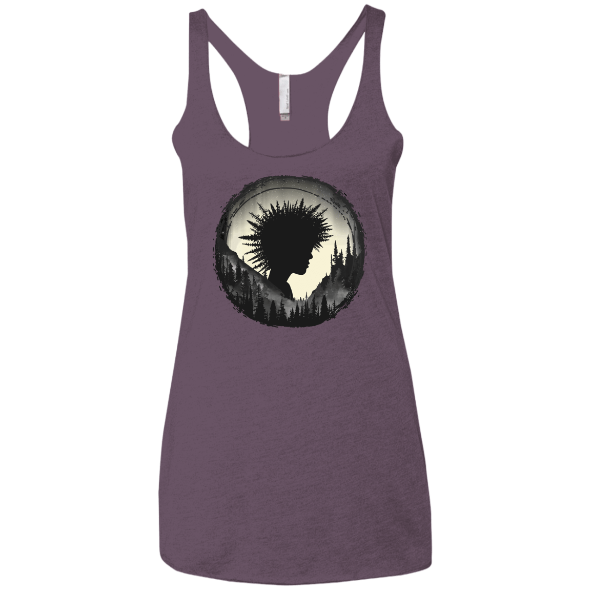 T-Shirts Vintage Purple / X-Small Camp Hair Women's Triblend Racerback Tank