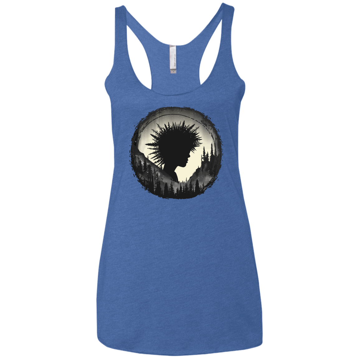 T-Shirts Vintage Royal / X-Small Camp Hair Women's Triblend Racerback Tank