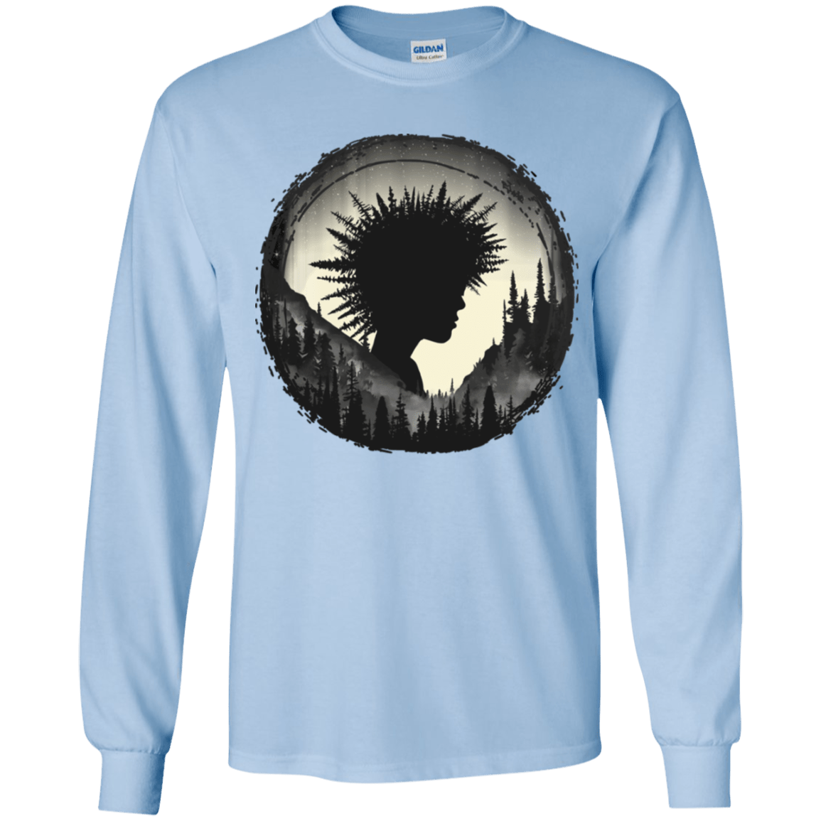T-Shirts Light Blue / YS Camp Hair Youth Long Sleeve T-Shirt