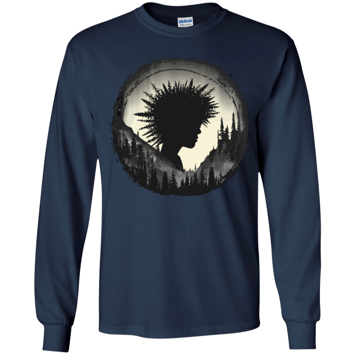 T-Shirts Navy / YS Camp Hair Youth Long Sleeve T-Shirt