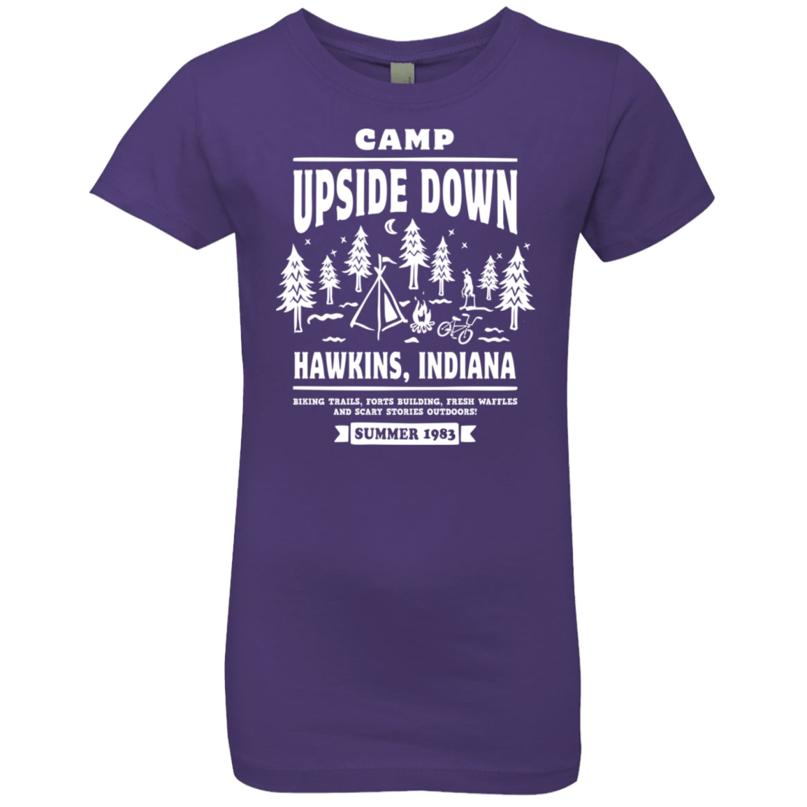 T-Shirts Purple Rush / YXS Camp Upside Down Girls Premium T-Shirt