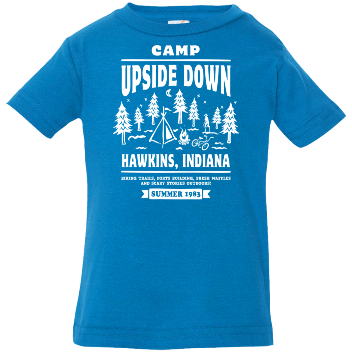 T-Shirts Cobalt / 6 Months Camp Upside Down Infant Premium T-Shirt