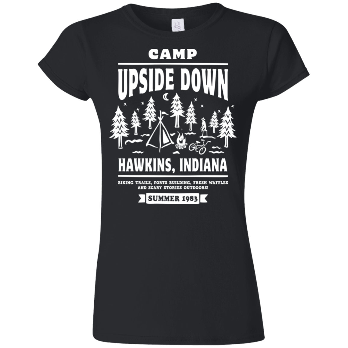 T-Shirts Black / S Camp Upside Down Junior Slimmer-Fit T-Shirt