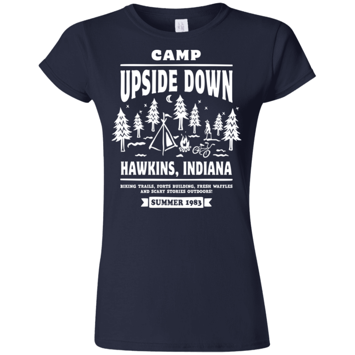 T-Shirts Navy / S Camp Upside Down Junior Slimmer-Fit T-Shirt