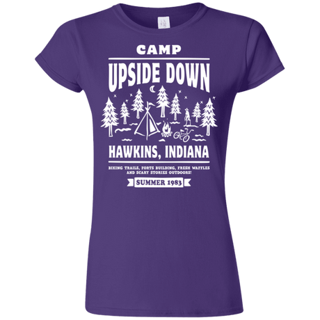 T-Shirts Purple / S Camp Upside Down Junior Slimmer-Fit T-Shirt