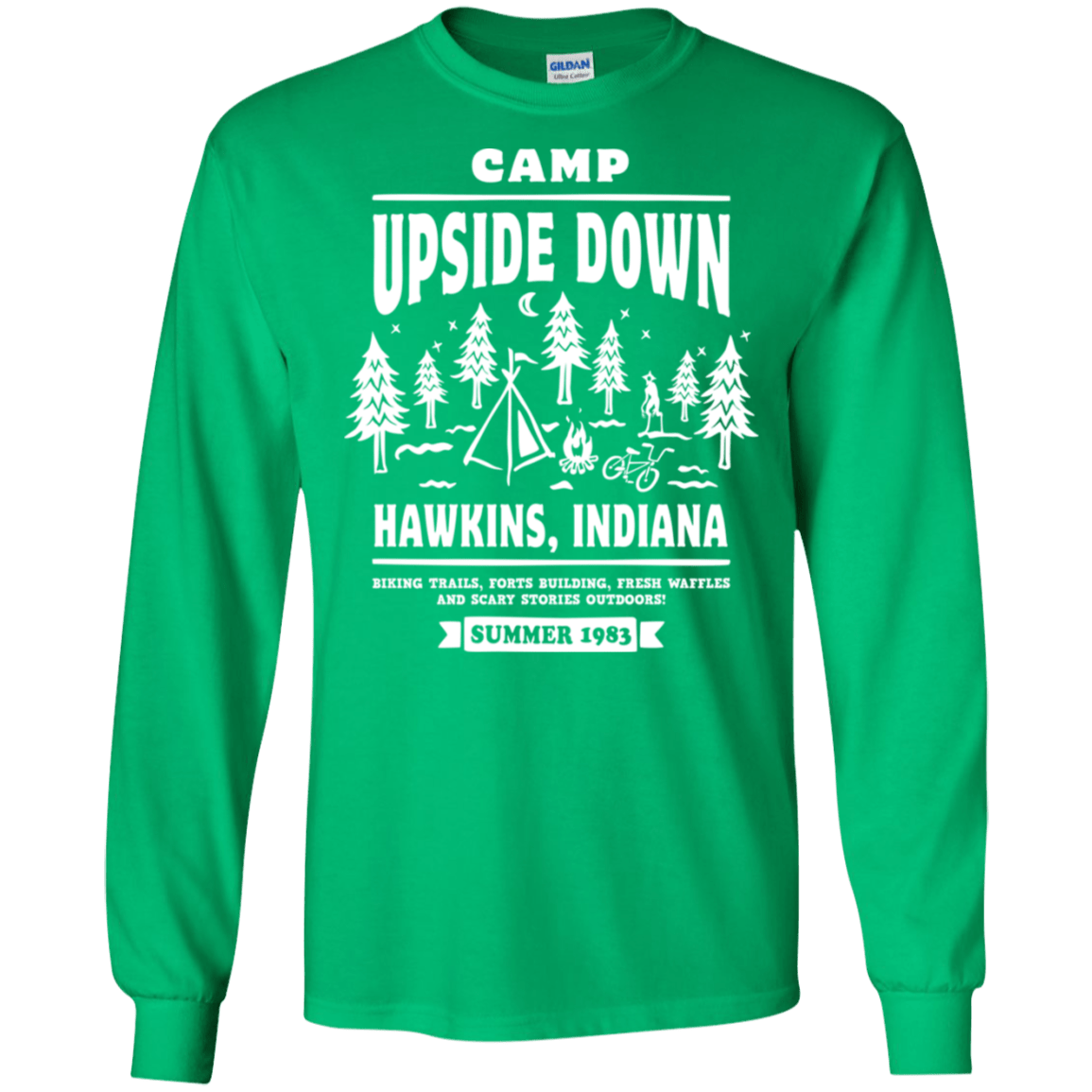 T-Shirts Irish Green / S Camp Upside Down Men's Long Sleeve T-Shirt