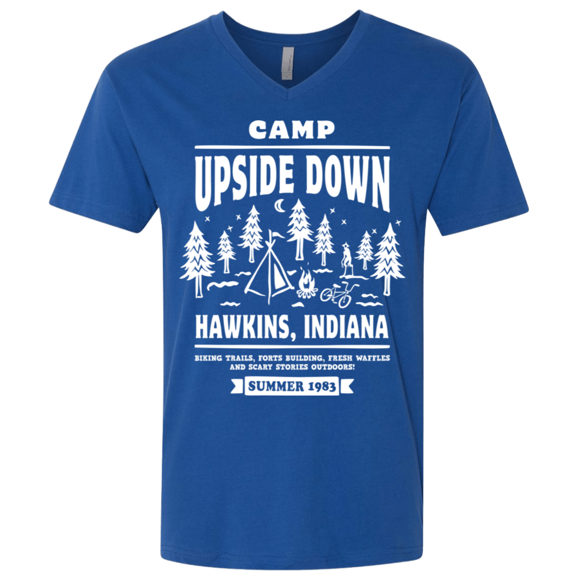 T-Shirts Royal / X-Small Camp Upside Down Men's Premium V-Neck