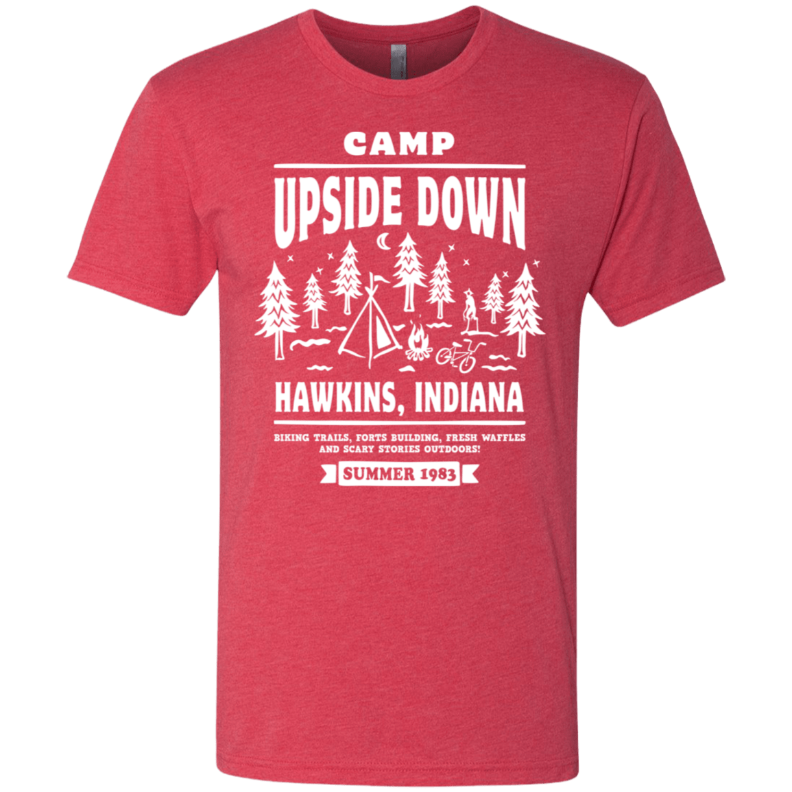 T-Shirts Vintage Red / S Camp Upside Down Men's Triblend T-Shirt