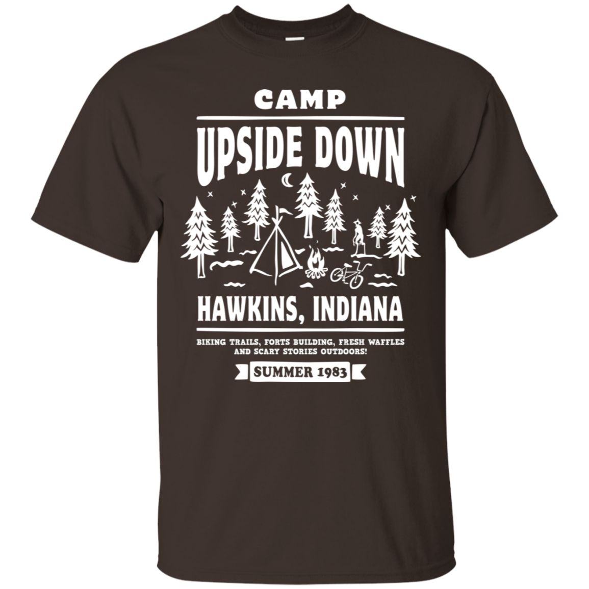 T-Shirts Dark Chocolate / S Camp Upside Down T-Shirt