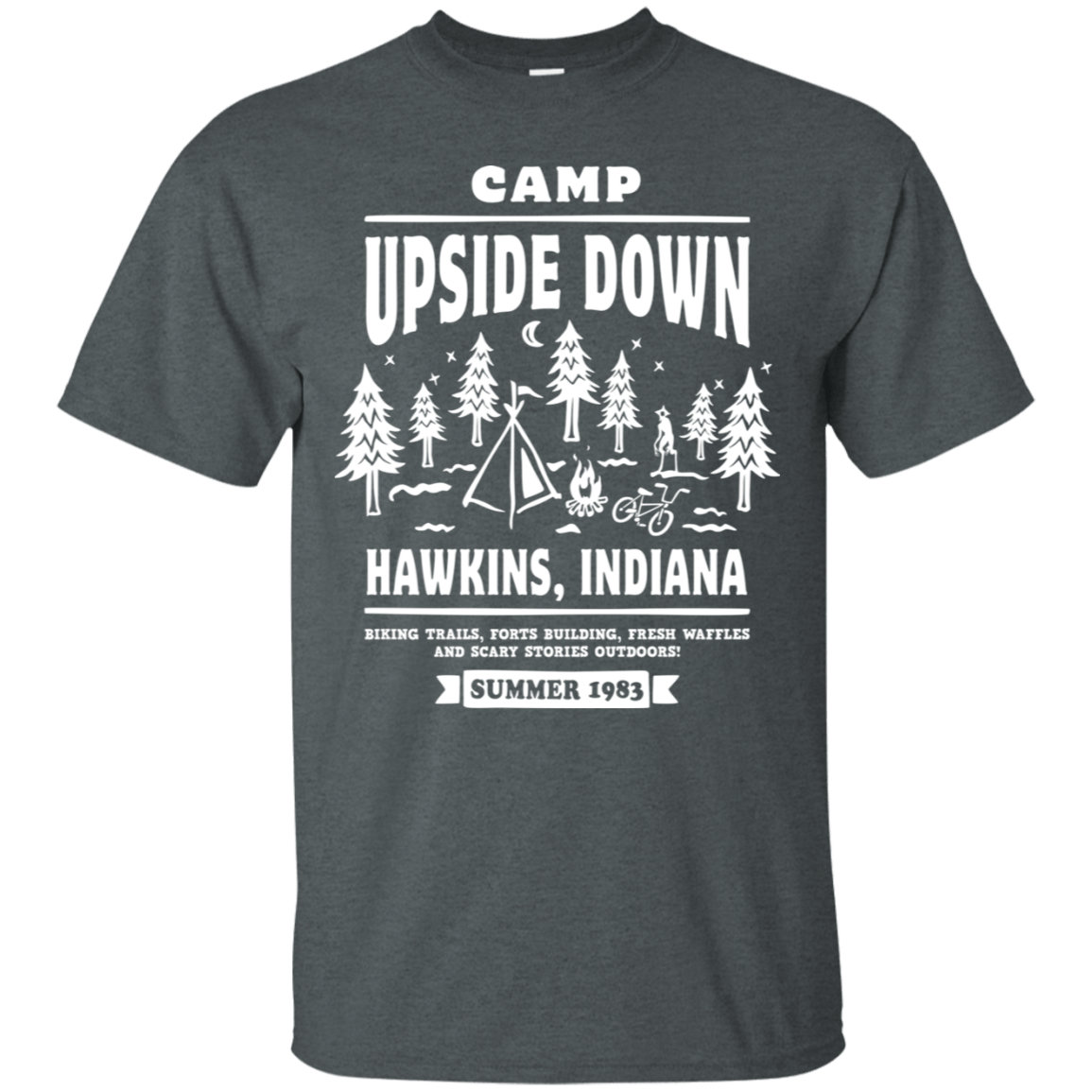 T-Shirts Dark Heather / S Camp Upside Down T-Shirt