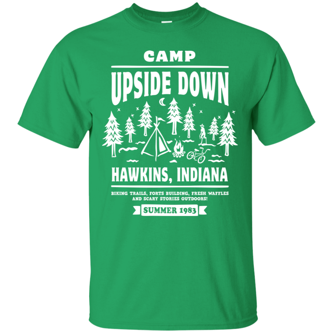 T-Shirts Irish Green / S Camp Upside Down T-Shirt