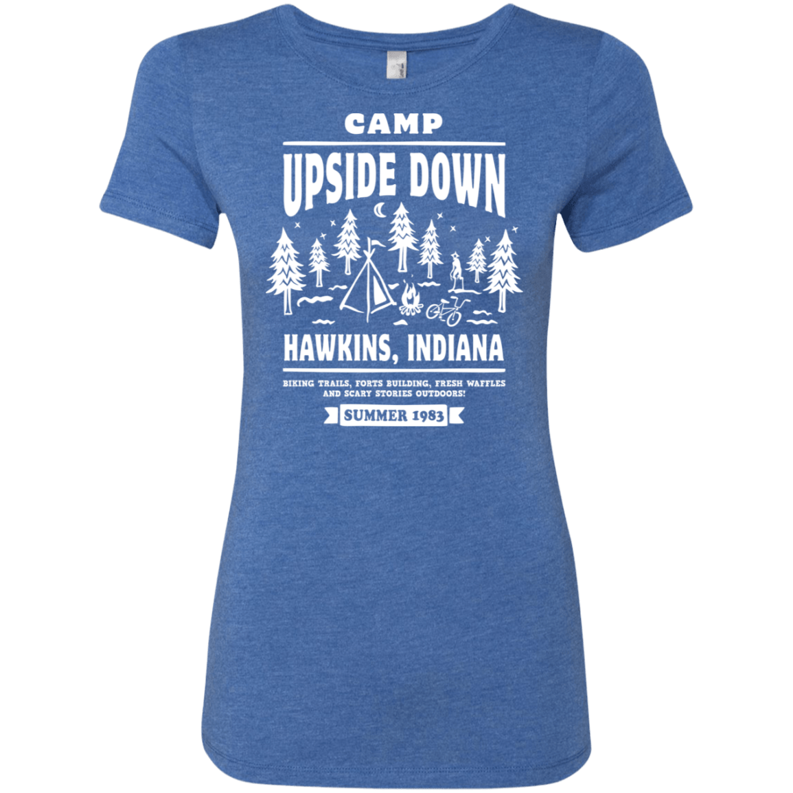 T-Shirts Vintage Royal / S Camp Upside Down Women's Triblend T-Shirt