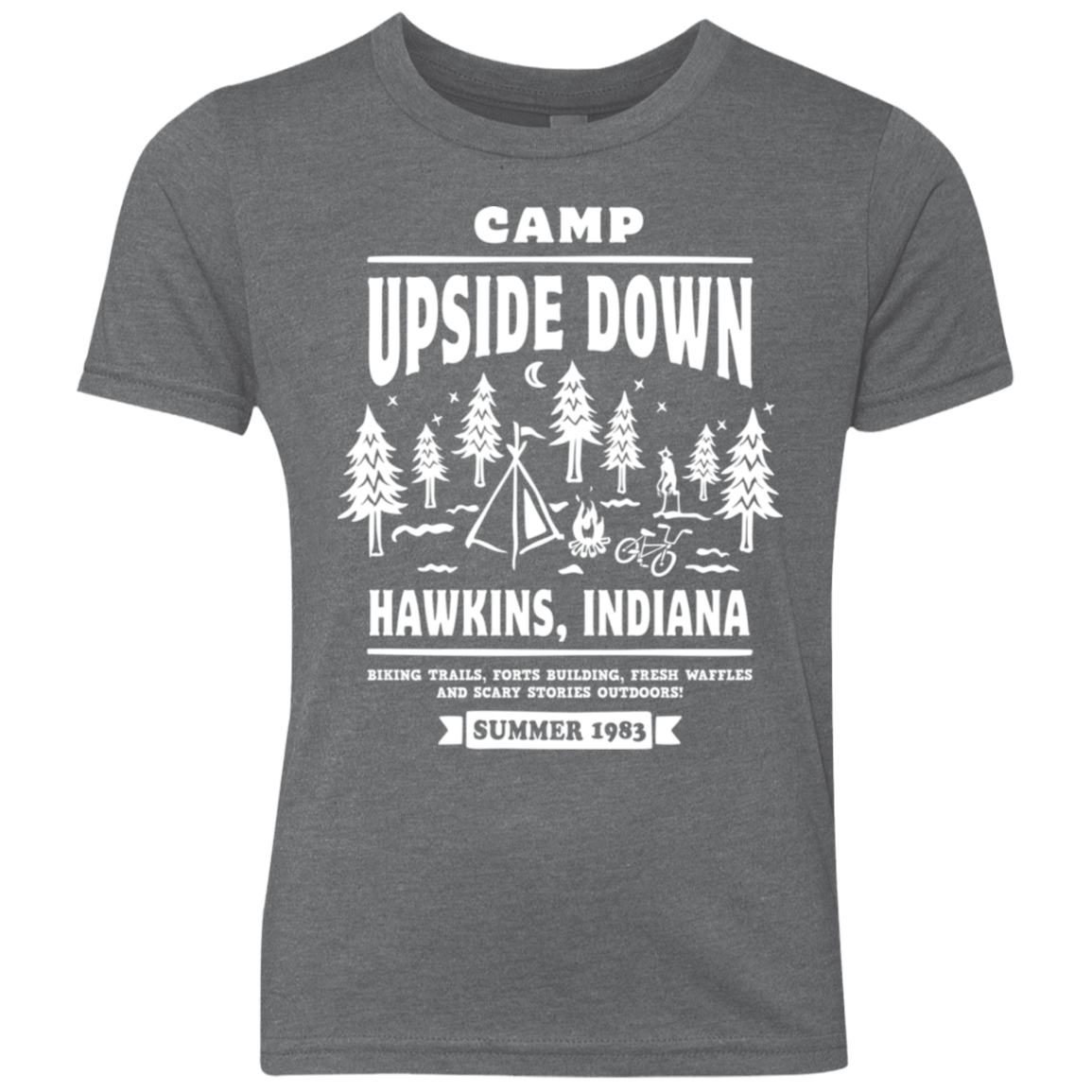 T-Shirts Premium Heather / YXS Camp Upside Down Youth Triblend T-Shirt