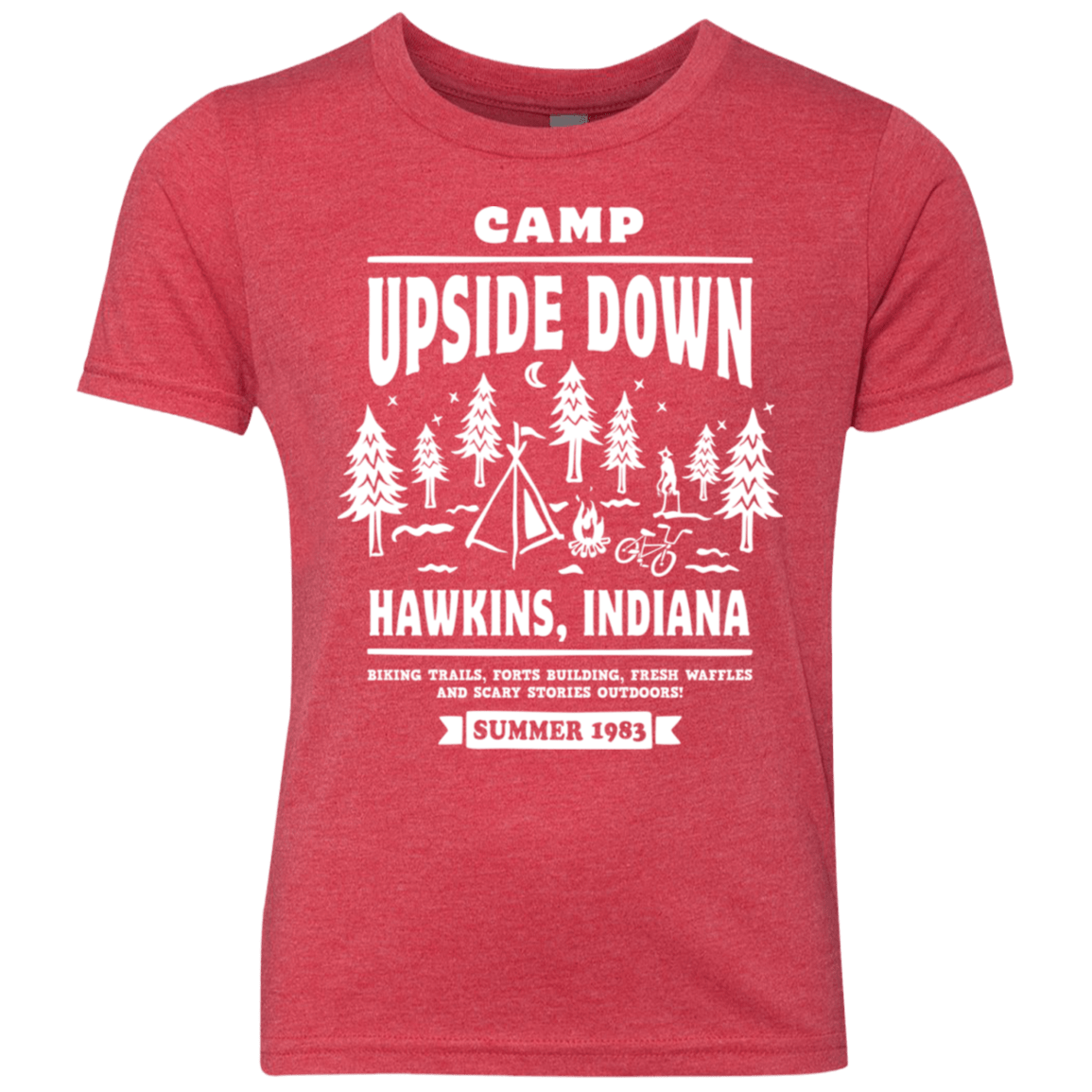 T-Shirts Vintage Red / YXS Camp Upside Down Youth Triblend T-Shirt