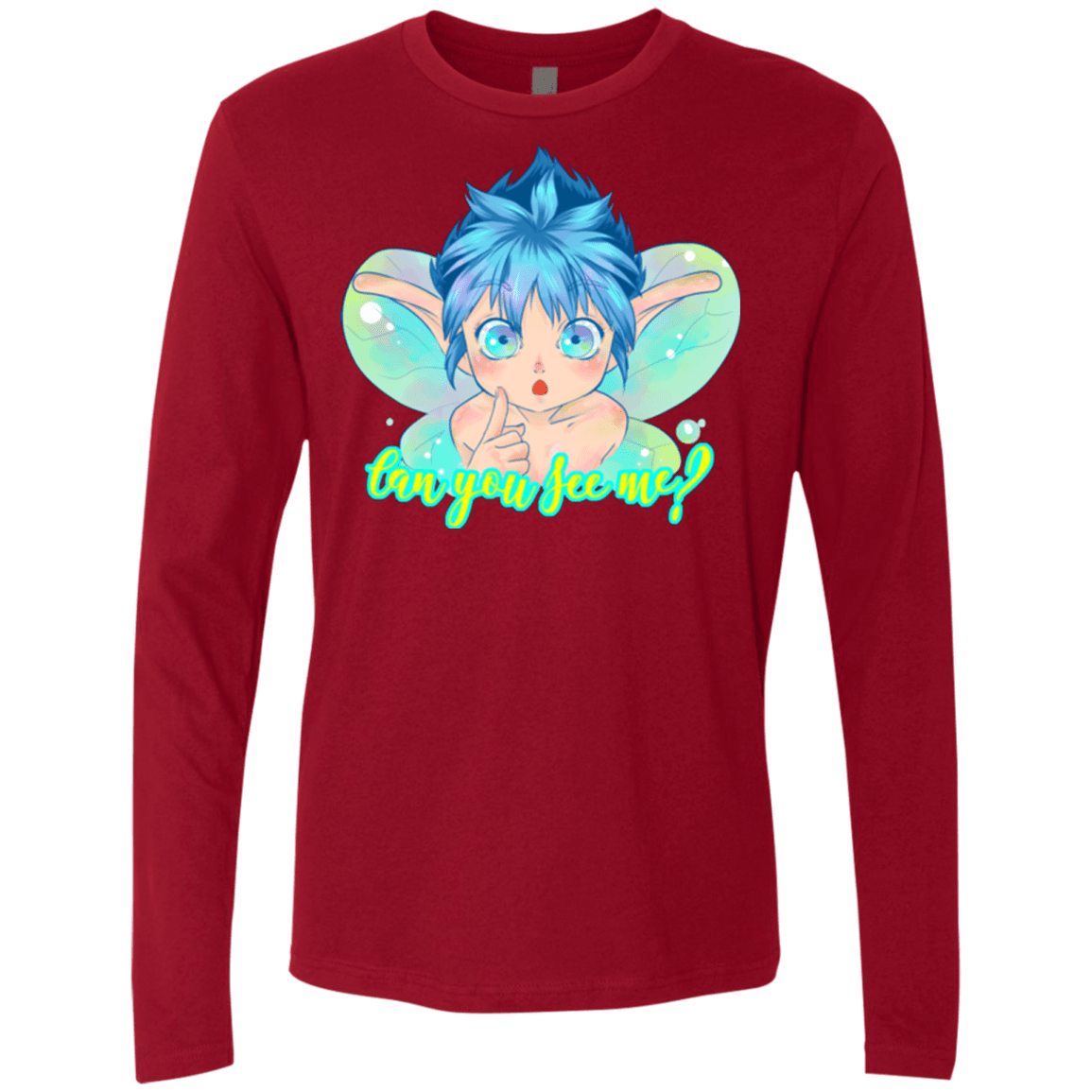 T-Shirts Cardinal / Small Can you see me Men's Premium Long Sleeve