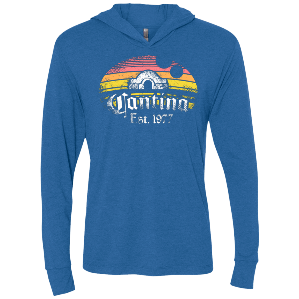 T-Shirts Vintage Royal / X-Small Cantina Triblend Long Sleeve Hoodie Tee